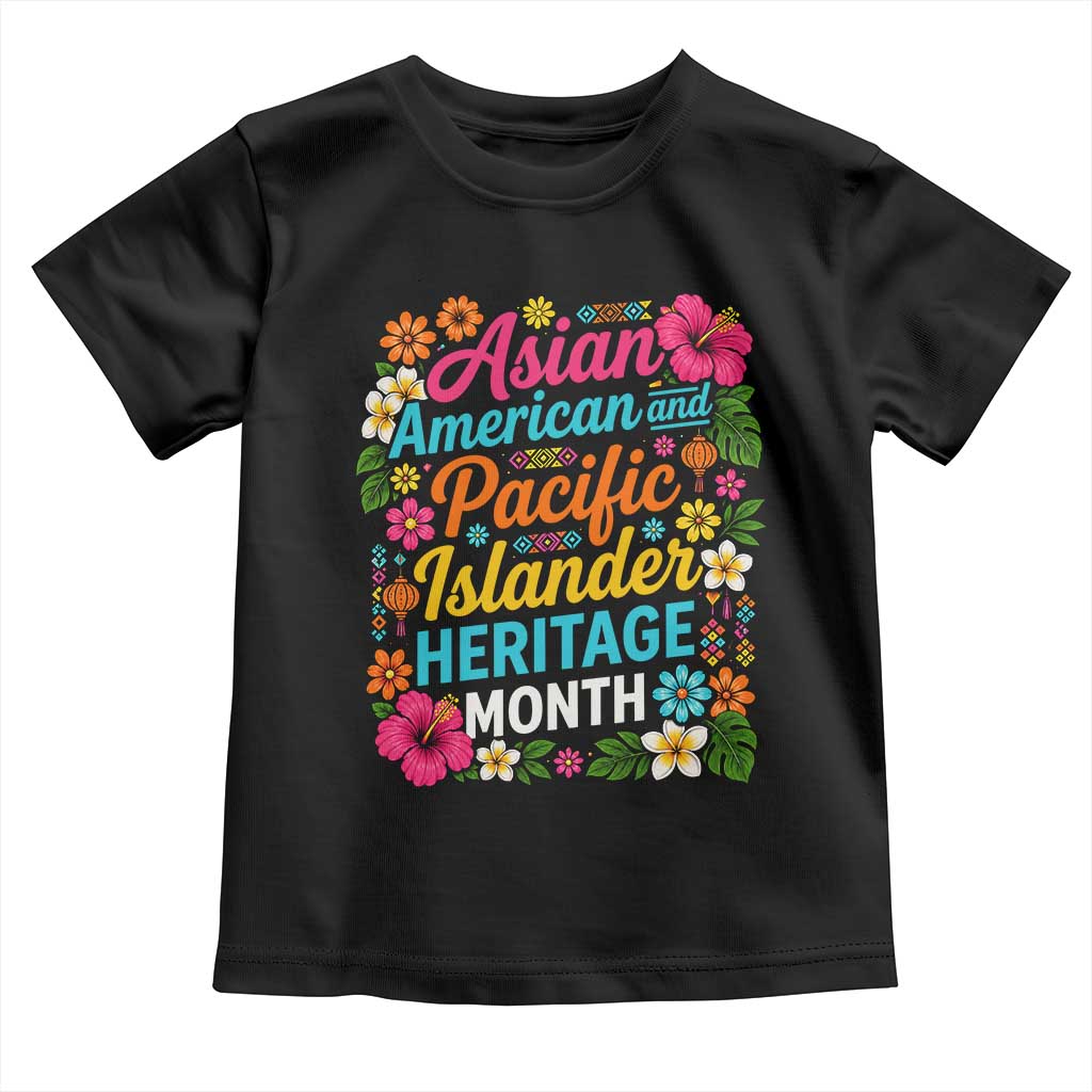 AAPI Asian American and Pacific Islander Heritage Month Toddler T Shirt TS11 Black Print Your Wear