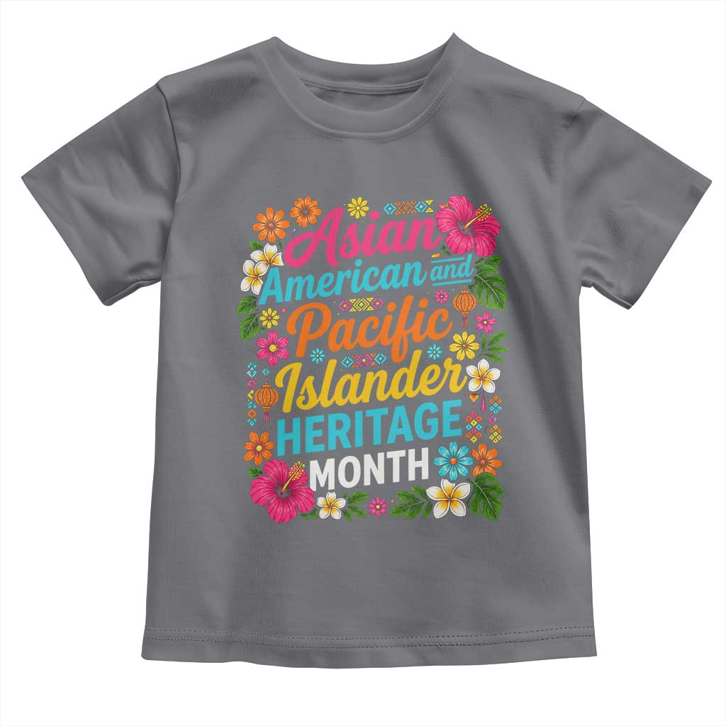 AAPI Asian American and Pacific Islander Heritage Month Toddler T Shirt TS11 Charcoal Print Your Wear