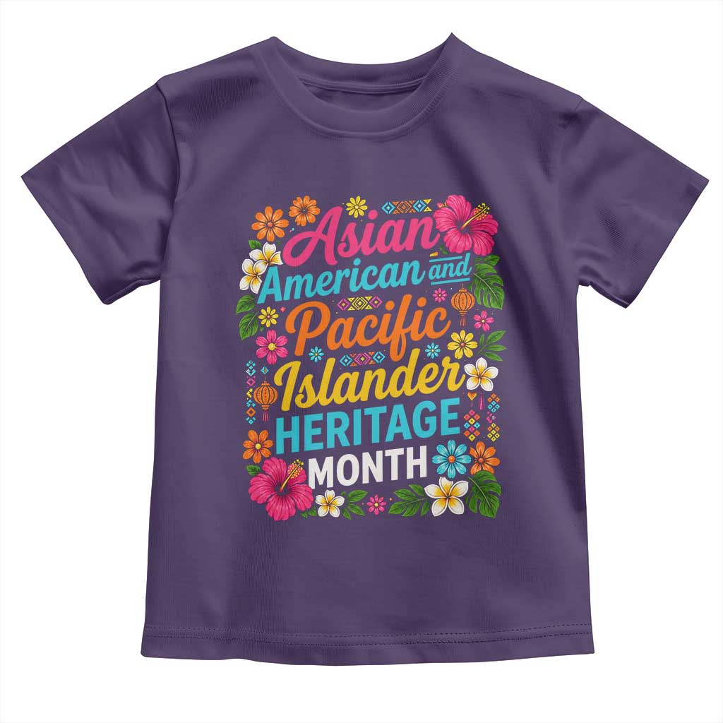 AAPI Asian American and Pacific Islander Heritage Month Toddler T Shirt TS11 Purple Print Your Wear
