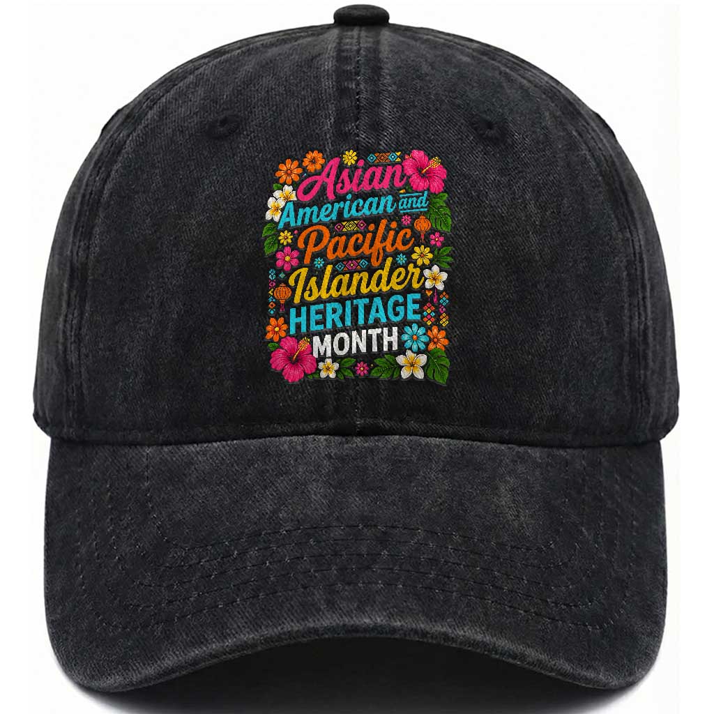 AAPI Asian American and Pacific Islander Heritage Month Washed Cotton Baseball Cap TS11 Print Your Wear