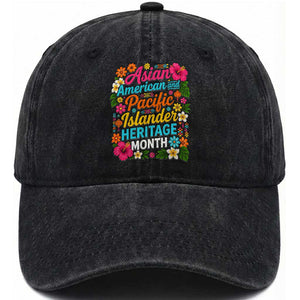 AAPI Asian American and Pacific Islander Heritage Month Washed Cotton Baseball Cap TS11 Print Your Wear