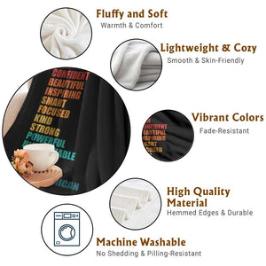 I Am Confident Beautiful Inspiring Asian American Throw Blanket AAPI Heritage Month TS11 Print Your Wear