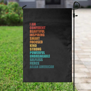 I Am Confident Beautiful Inspiring Asian American Garden Flag AAPI Heritage Month TS11 Print Your Wear