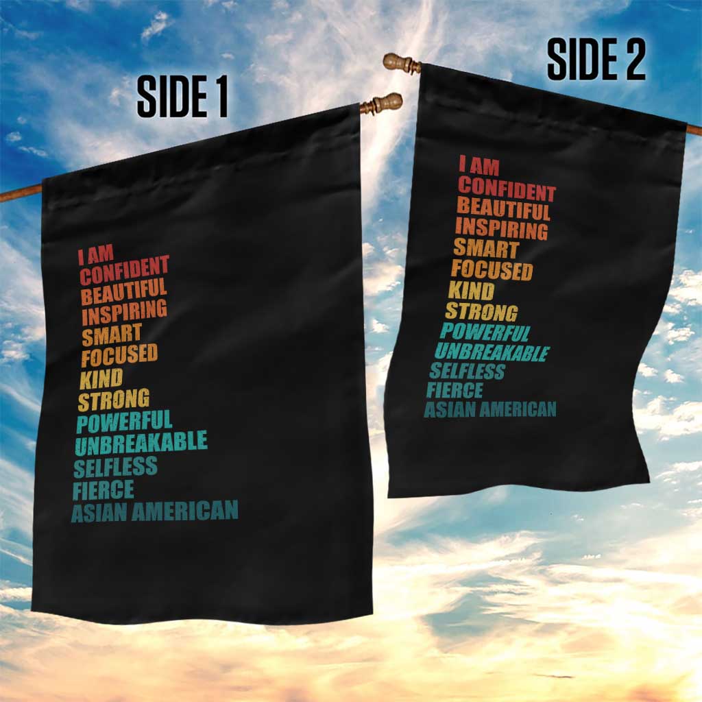 I Am Confident Beautiful Inspiring Asian American Garden Flag AAPI Heritage Month TS11 Print Your Wear