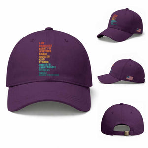I Am Confident Beautiful Inspiring Asian American Baseball Cap AAPI Heritage Month TS11 Baseball Cap Universal Fit Purple Print Your Wear