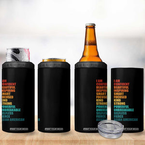 I Am Confident Beautiful Inspiring Asian American 4 in 1 Can Cooler Tumbler AAPI Heritage Month TS11 Print Your Wear
