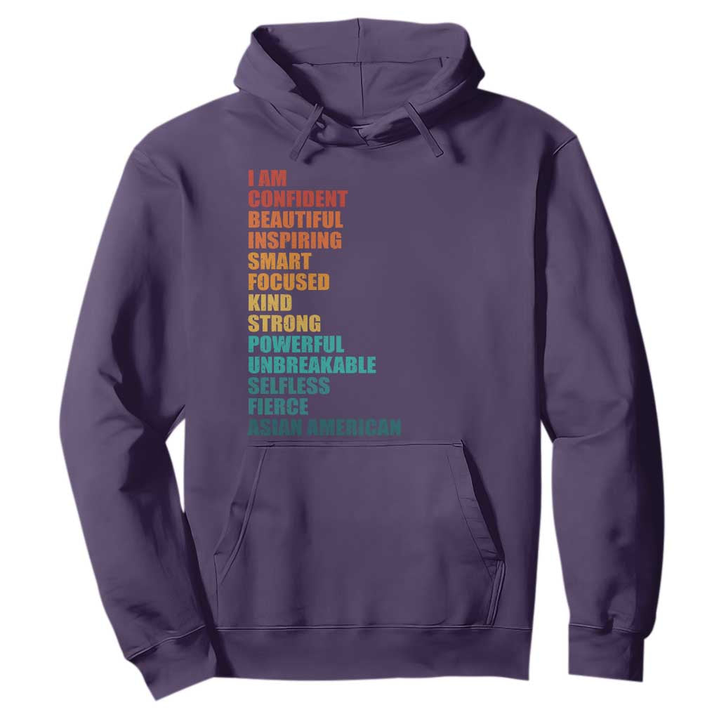 I Am Confident Beautiful Inspiring Asian American Hoodie AAPI Heritage Month TS11 Purple Print Your Wear