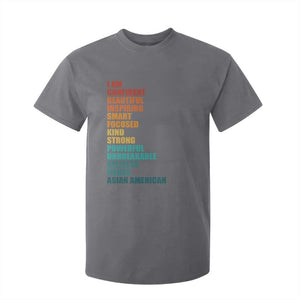 I Am Confident Beautiful Inspiring Asian American T Shirt For Kid AAPI Heritage Month TS11 Charcoal Print Your Wear