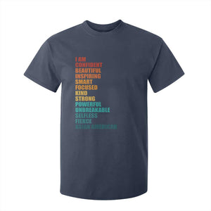 I Am Confident Beautiful Inspiring Asian American T Shirt For Kid AAPI Heritage Month TS11 Navy Print Your Wear
