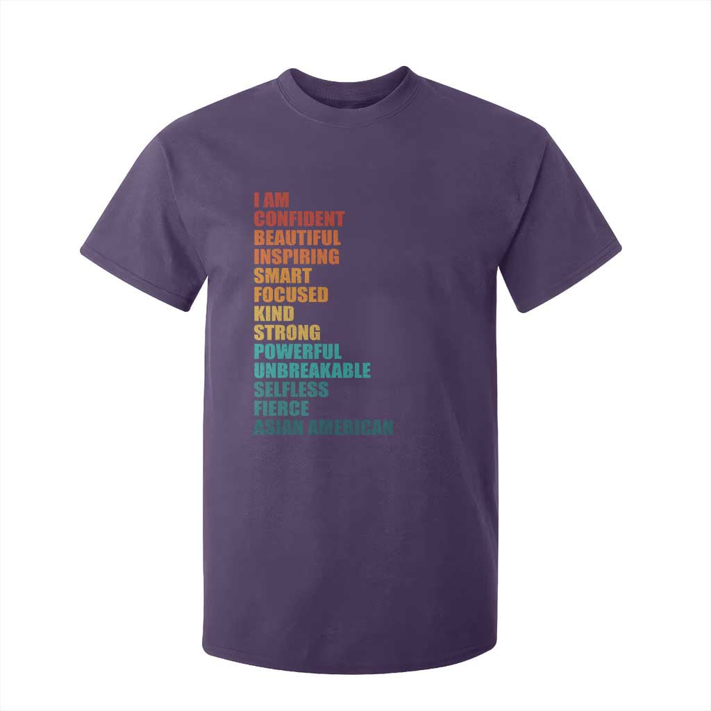 I Am Confident Beautiful Inspiring Asian American T Shirt For Kid AAPI Heritage Month TS11 Purple Print Your Wear