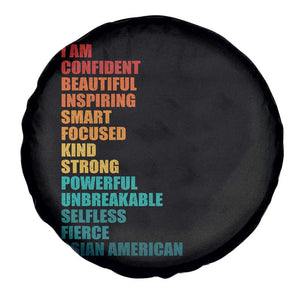 I Am Confident Beautiful Inspiring Asian American Spare Tire Cover AAPI Heritage Month TS11 Print Your Wear