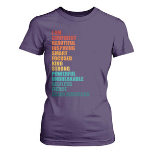 I Am Confident Beautiful Inspiring Asian American T Shirt For Women AAPI Heritage Month TS11 Purple Print Your Wear
