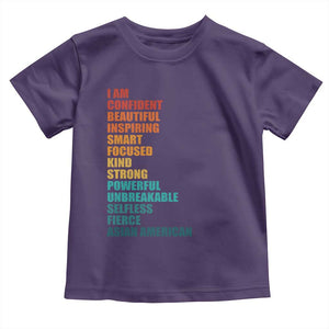 I Am Confident Beautiful Inspiring Asian American Toddler T Shirt AAPI Heritage Month TS11 Purple Print Your Wear