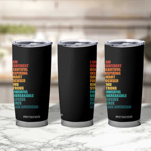 I Am Confident Beautiful Inspiring Asian American Tumbler Cup AAPI Heritage Month TS11 Print Your Wear