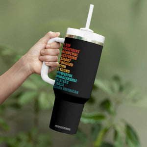I Am Confident Beautiful Inspiring Asian American Tumbler With Handle AAPI Heritage Month TS11 Print Your Wear