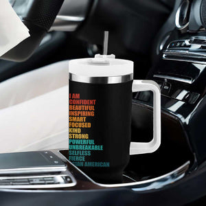 I Am Confident Beautiful Inspiring Asian American Tumbler With Handle AAPI Heritage Month TS11 Print Your Wear
