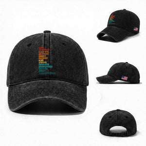 I Am Confident Beautiful Inspiring Asian American Washed Cotton Baseball Cap AAPI Heritage Month TS11 Washed Cap Universal Fit Black Print Your Wear