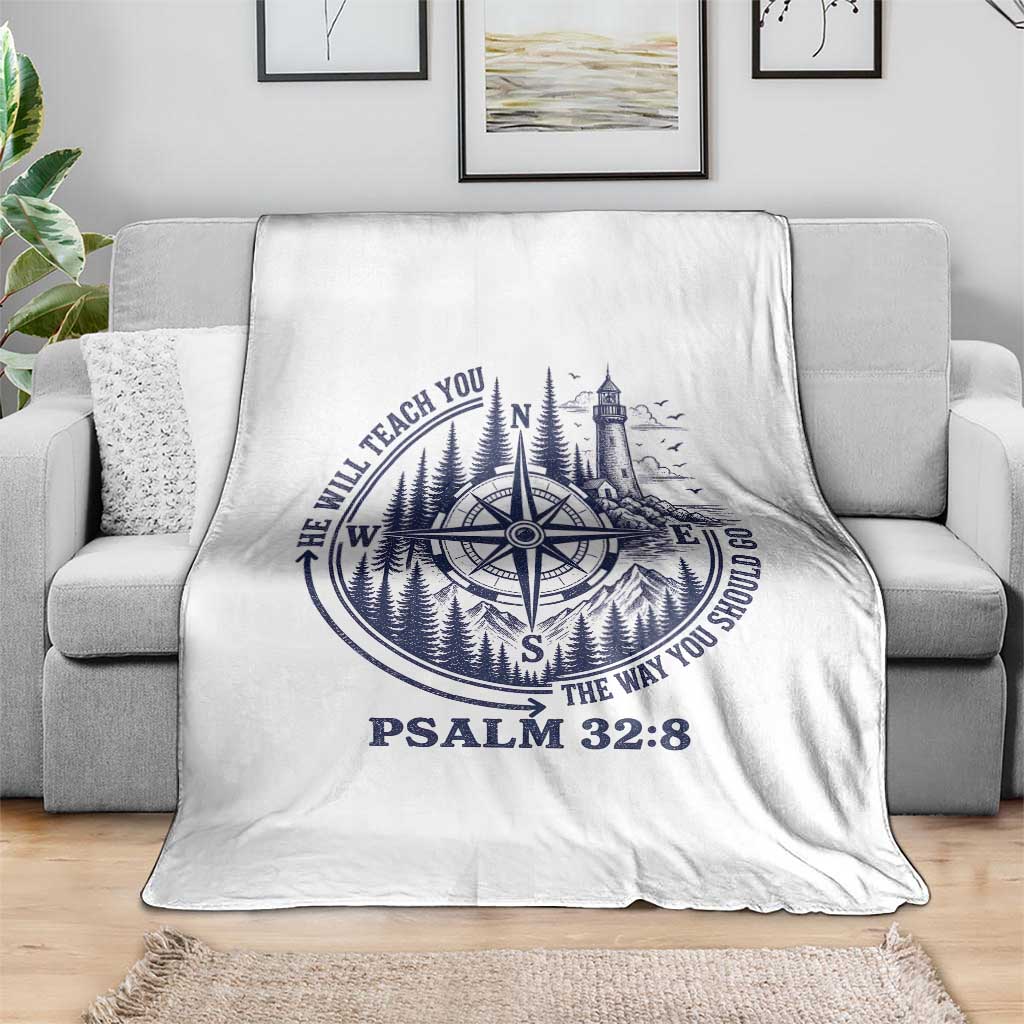 Christian Camping Throw Blanket He Will Teach You The Way You Should Go TS11 Print Your Wear