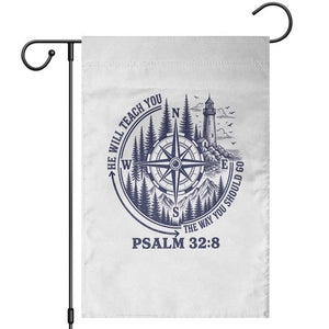 Christian Camping Garden Flag He Will Teach You The Way You Should Go TS11 White Print Your Wear