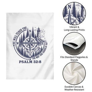 Christian Camping Garden Flag He Will Teach You The Way You Should Go TS11 Print Your Wear
