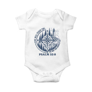 Christian Camping Baby Onesie He Will Teach You The Way You Should Go TS11 White Print Your Wear