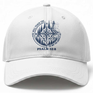 Christian Camping Baseball Cap He Will Teach You The Way You Should Go TS11 Print Your Wear