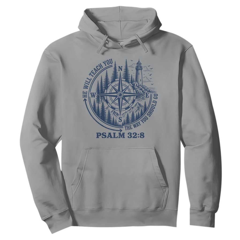 Christian Camping Hoodie He Will Teach You The Way You Should Go TS11 Sport Gray Print Your Wear