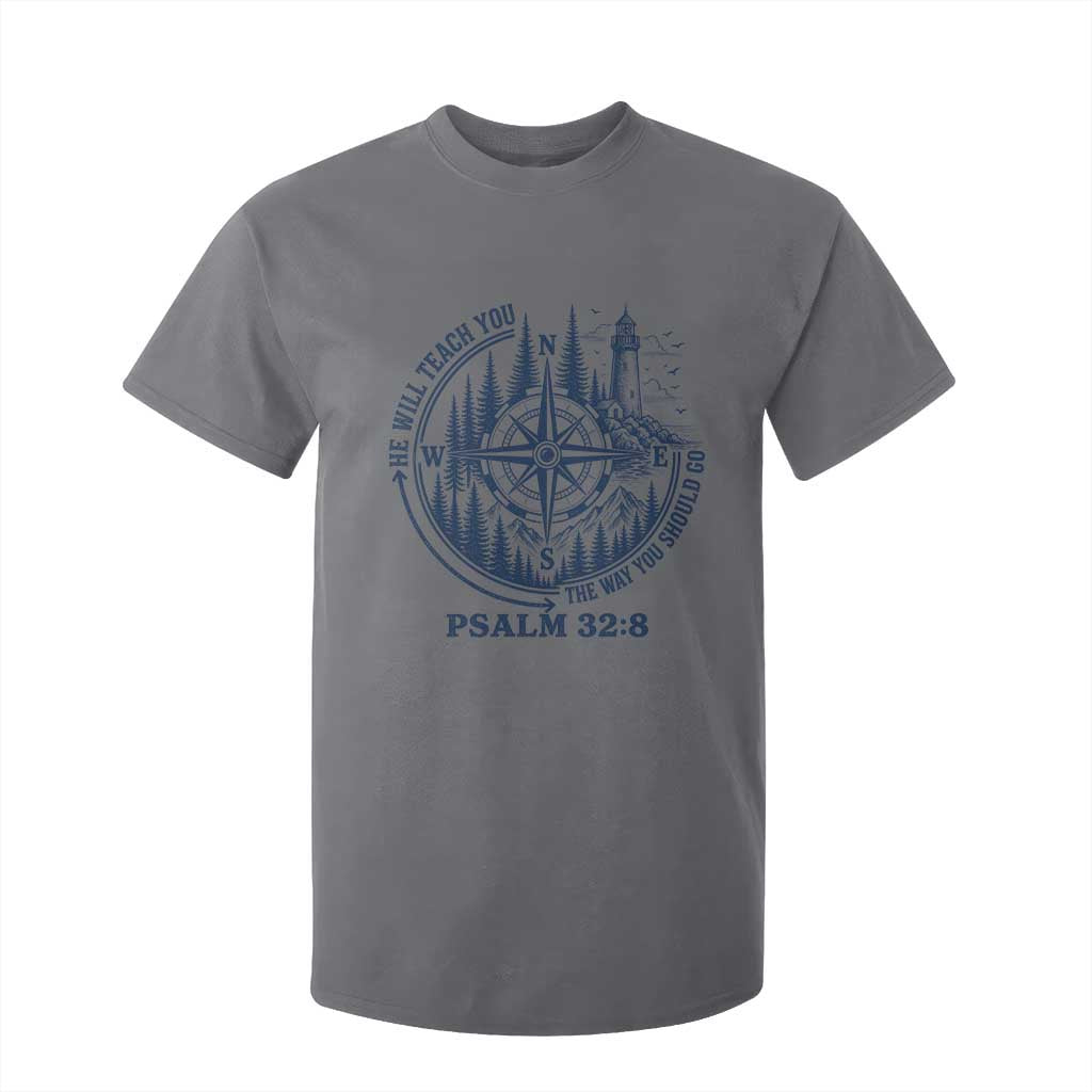 Christian Camping T Shirt For Kid He Will Teach You The Way You Should Go TS11 Charcoal Print Your Wear