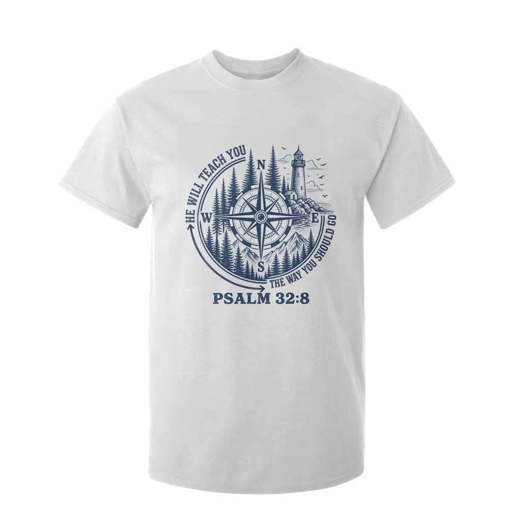 Christian Camping T Shirt For Kid He Will Teach You The Way You Should Go TS11 White Print Your Wear