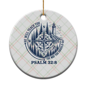 Christian Camping Ceramic Ornament He Will Teach You The Way You Should Go TS11 1pc Christmas Plaid Print Your Wear