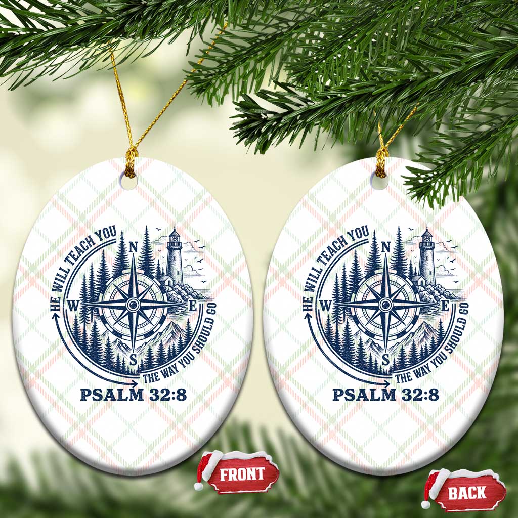 Christian Camping Ceramic Ornament He Will Teach You The Way You Should Go TS11 Print Your Wear