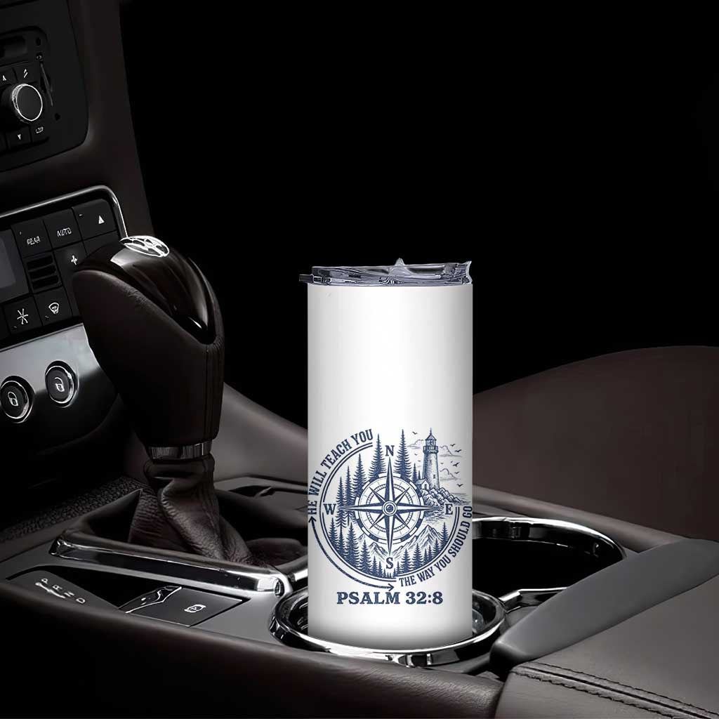 Christian Camping Skinny Tumbler He Will Teach You The Way You Should Go TS11 Print Your Wear