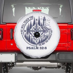 Christian Camping Spare Tire Cover He Will Teach You The Way You Should Go TS11 White Print Your Wear