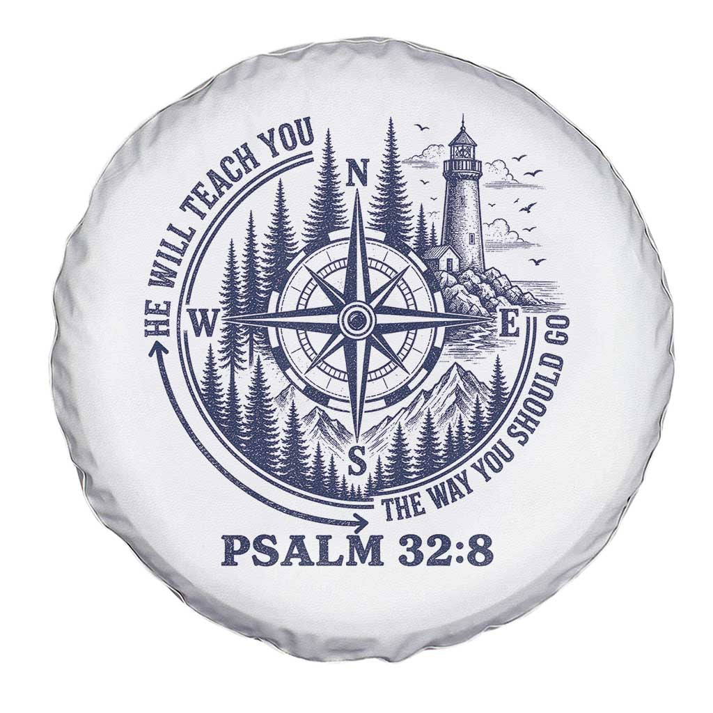 Christian Camping Spare Tire Cover He Will Teach You The Way You Should Go TS11 Print Your Wear