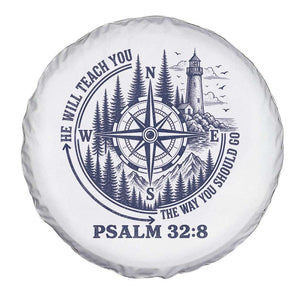 Christian Camping Spare Tire Cover He Will Teach You The Way You Should Go TS11 Print Your Wear