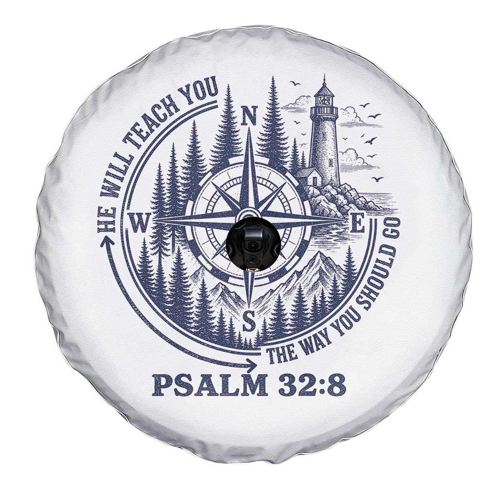 Christian Camping Spare Tire Cover He Will Teach You The Way You Should Go TS11 Print Your Wear