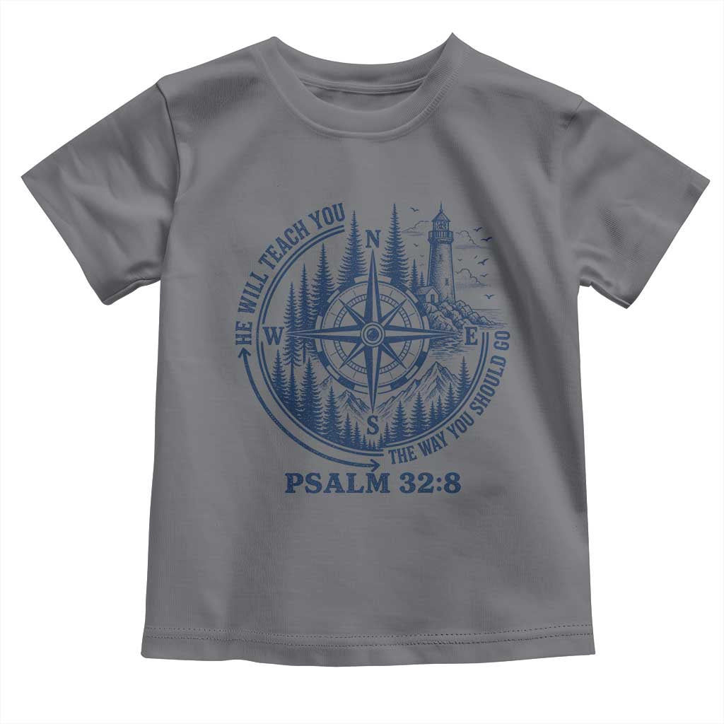 Christian Camping Toddler T Shirt He Will Teach You The Way You Should Go TS11 Charcoal Print Your Wear