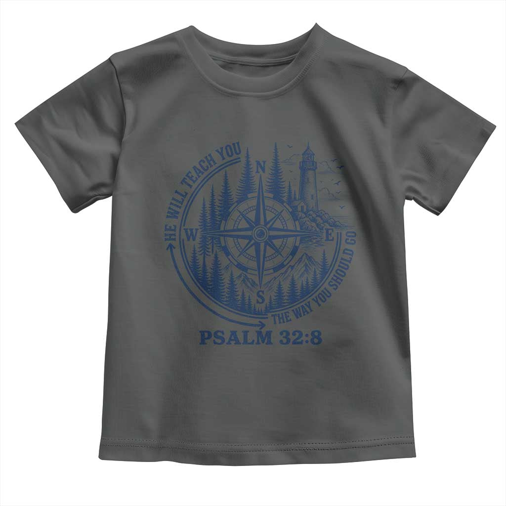 Christian Camping Toddler T Shirt He Will Teach You The Way You Should Go TS11 Dark Heather Print Your Wear