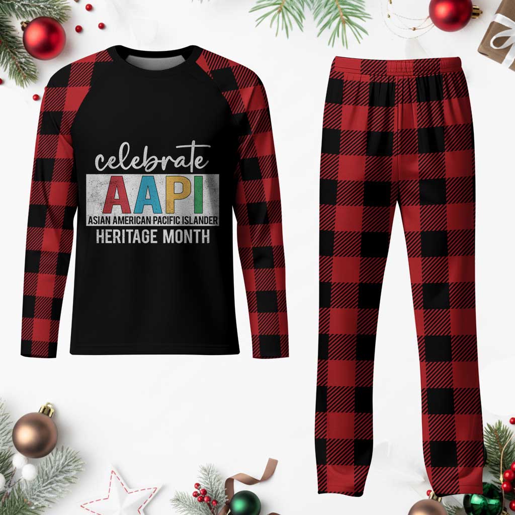 Celebrate AAPI Heritage Month Plaid Pajama Set Asian American and Pacific Islander Countries TS11 Buffalo Plaid Print Your Wear