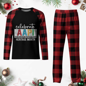 Celebrate AAPI Heritage Month Plaid Pajama Set Asian American and Pacific Islander Countries TS11 Buffalo Plaid Print Your Wear