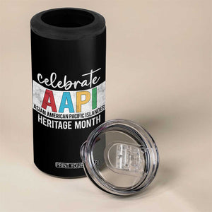 Celebrate AAPI Heritage Month 4 in 1 Can Cooler Tumbler Asian American and Pacific Islander Countries TS11 Print Your Wear