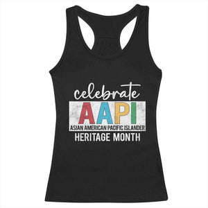 Celebrate AAPI Heritage Month Racerback Tank Top Asian American and Pacific Islander Countries TS11 Black Print Your Wear