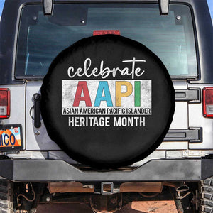 Celebrate AAPI Heritage Month Spare Tire Cover Asian American and Pacific Islander Countries TS11 No hole Black Print Your Wear