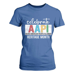 Celebrate AAPI Heritage Month T Shirt For Women Asian American and Pacific Islander Countries TS11 Royal Blue Print Your Wear