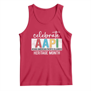 Celebrate AAPI Heritage Month Tank Top Asian American and Pacific Islander Countries TS11 Red Print Your Wear