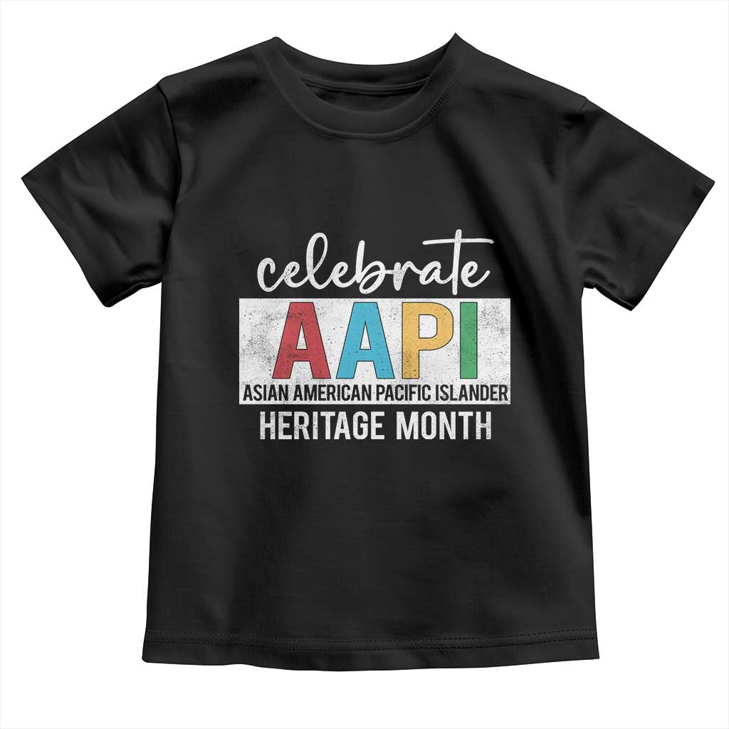 Celebrate AAPI Heritage Month Toddler T Shirt Asian American and Pacific Islander Countries TS11 Black Print Your Wear