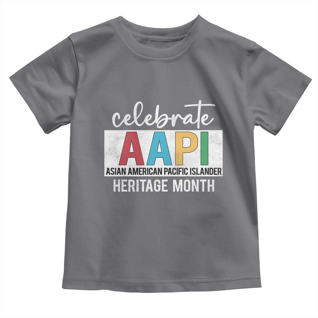 Celebrate AAPI Heritage Month Toddler T Shirt Asian American and Pacific Islander Countries TS11 Charcoal Print Your Wear