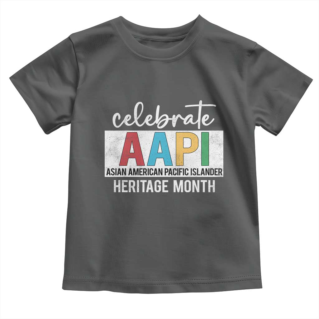 Celebrate AAPI Heritage Month Toddler T Shirt Asian American and Pacific Islander Countries TS11 Dark Heather Print Your Wear
