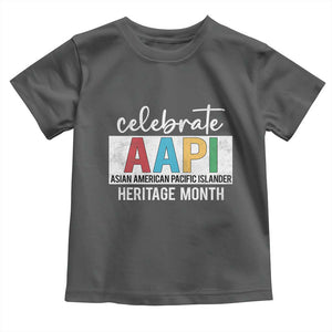 Celebrate AAPI Heritage Month Toddler T Shirt Asian American and Pacific Islander Countries TS11 Dark Heather Print Your Wear