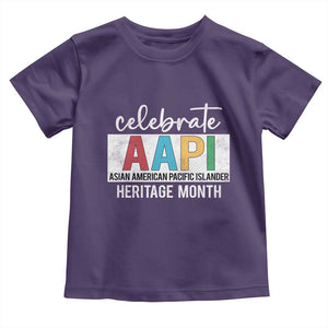 Celebrate AAPI Heritage Month Toddler T Shirt Asian American and Pacific Islander Countries TS11 Purple Print Your Wear